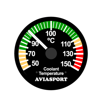 INDICADOR TEMPERATURA REFRIGERANTE 52MM 912/914  