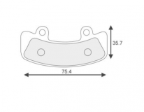 PASTILLA FRENO KIT 4UNIDS  TECNAM (SIERRA-P96-CT) 